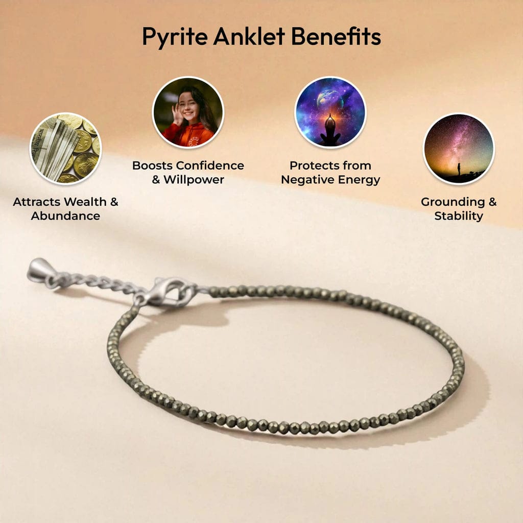 Pyrite Anklet - 2mm